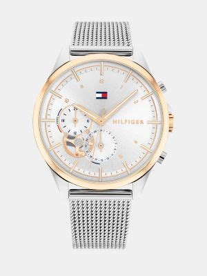 chloe horloge tommt|Stainless Steel Skeleton Dial Watch with Mesh Strap .